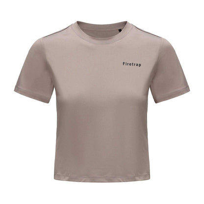 Stone - Front - Firetrap Womens-Ladies Recycled Polyester T-Shirt