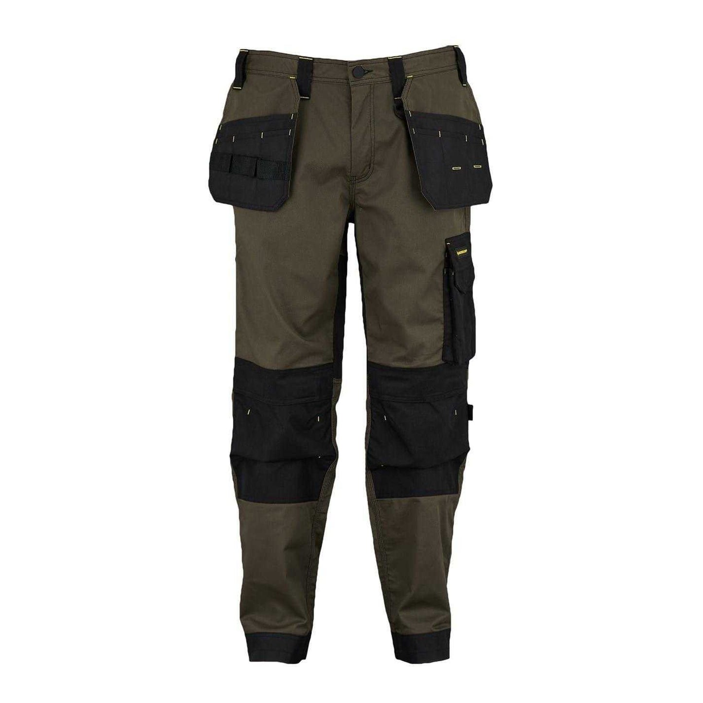 Khaki - Front - Dunlop Mens Work Trousers