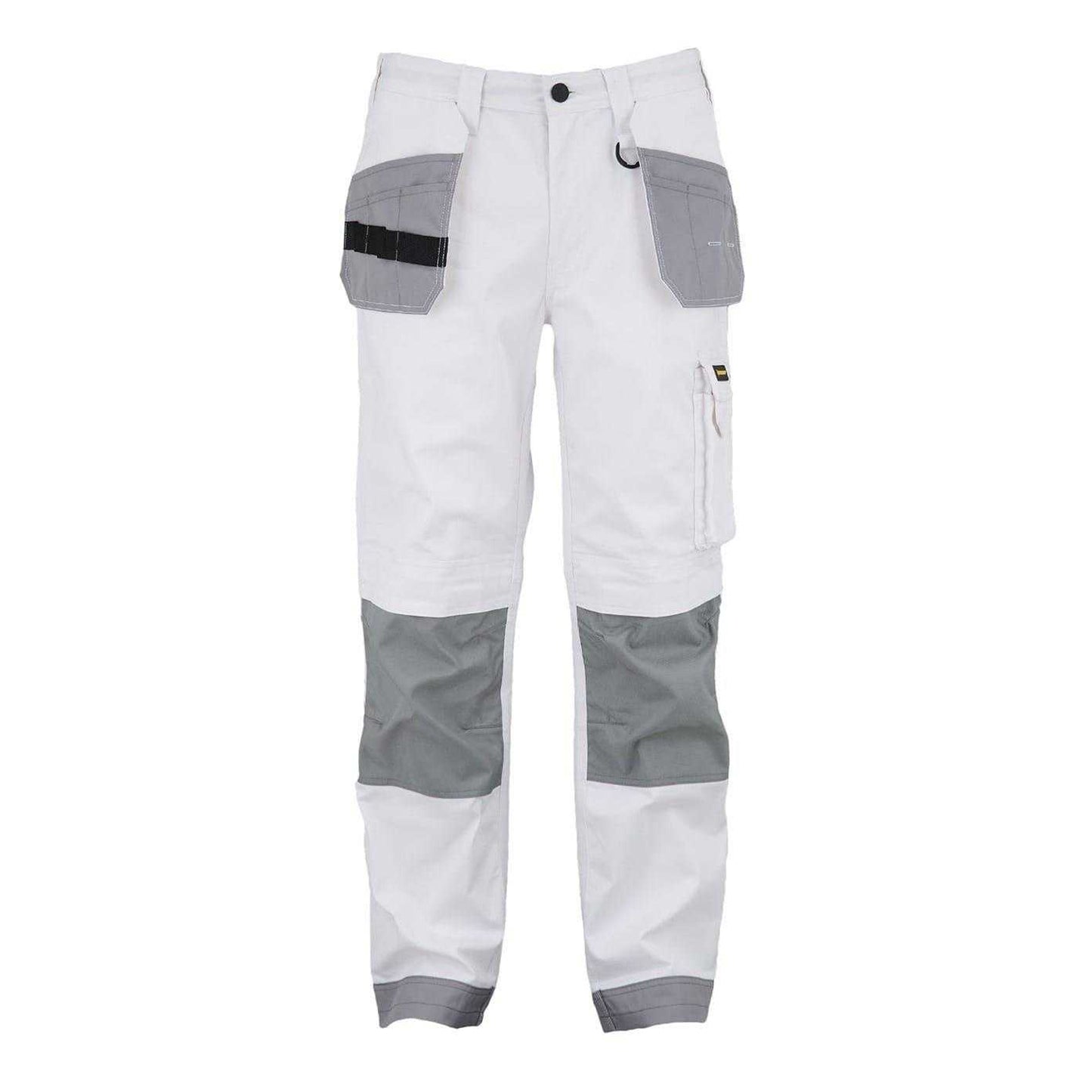 White-Grey - Front - Dunlop Mens Work Trousers
