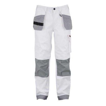 White-Grey - Front - Dunlop Mens Work Trousers