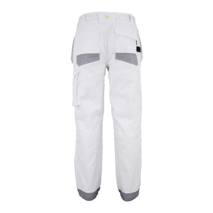 White-Grey - Back - Dunlop Mens Work Trousers