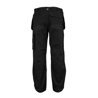 Black - Side - Dunlop Mens Work Trousers