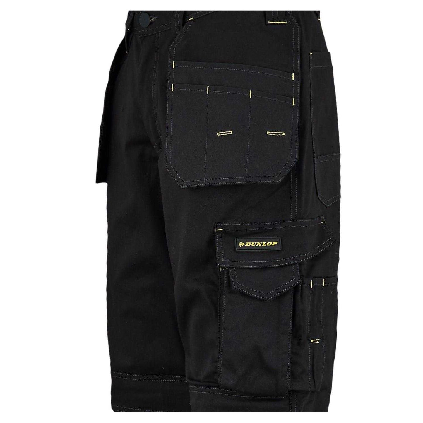 Black - Pack Shot - Dunlop Mens Work Trousers