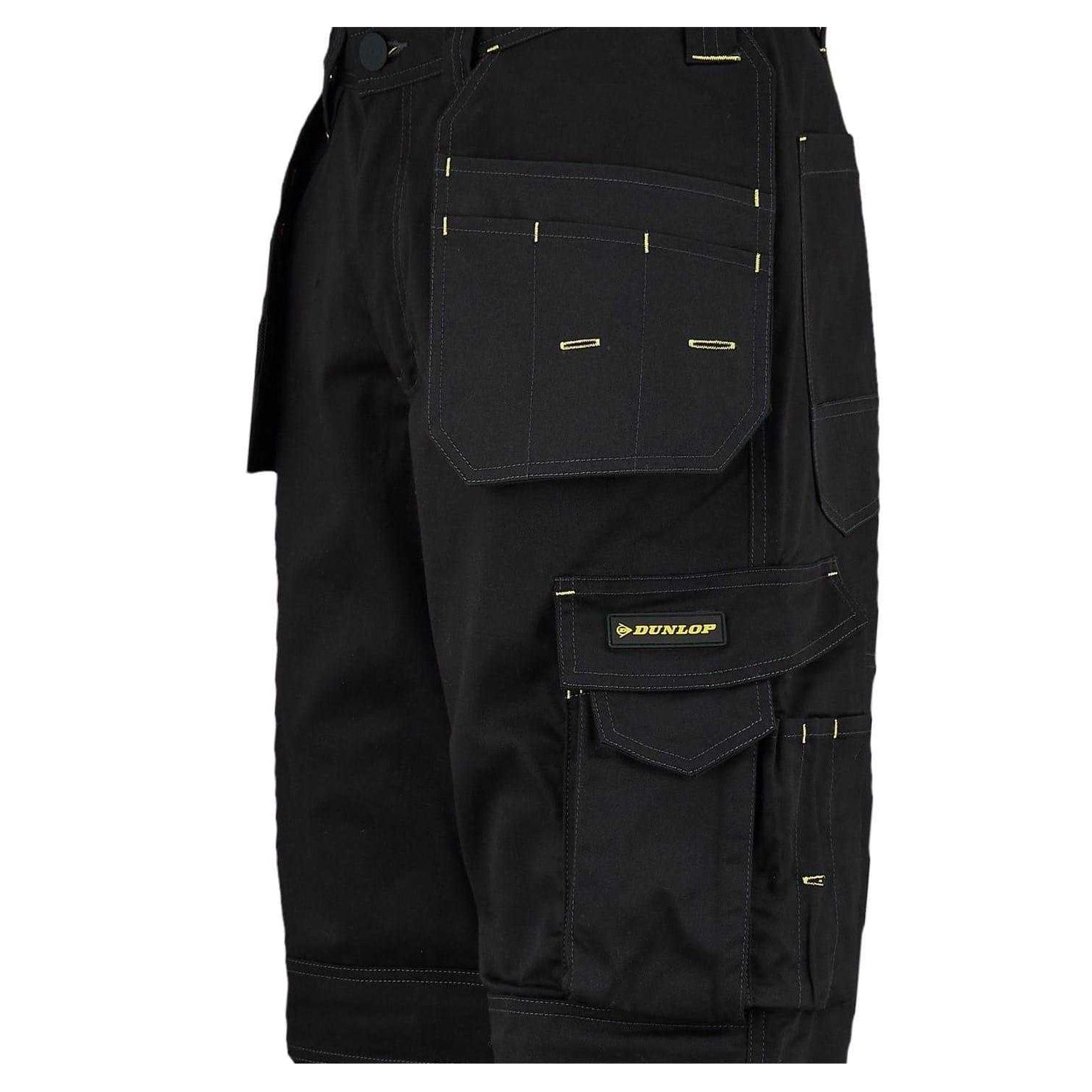 Black - Pack Shot - Dunlop Mens Work Trousers