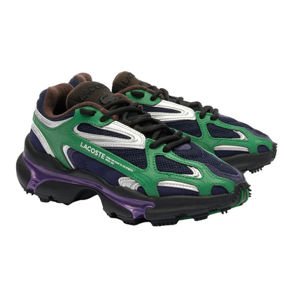 Green - Pack Shot - Lacoste Womens-Ladies L003 Trainers