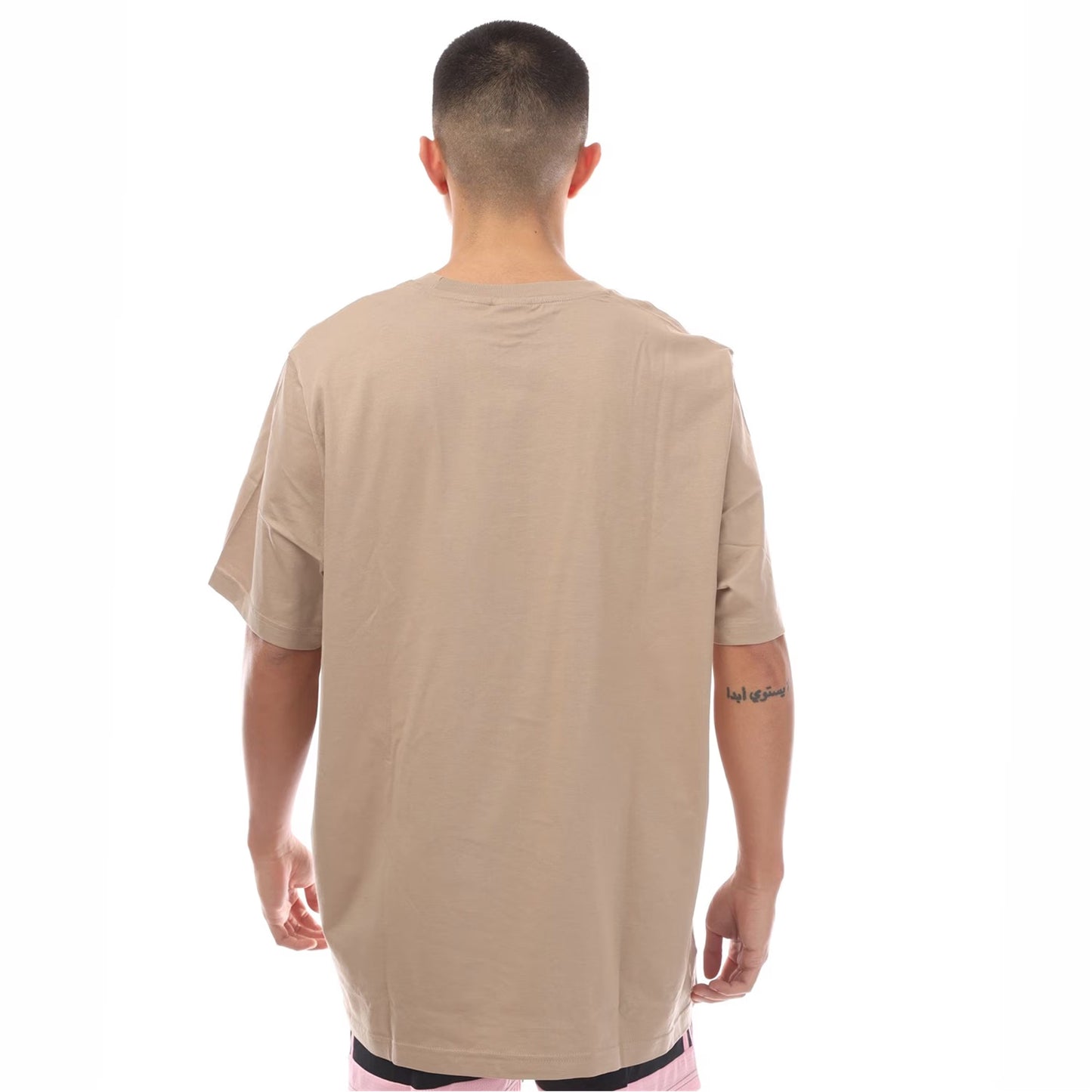 Brown - Back - Adidas Mens Cotton T-Shirt