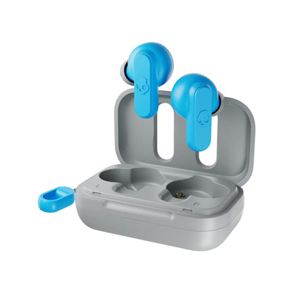 Blue - Lifestyle - Skullcandy Unisex Adult Skull Logo Wireless Earbuds