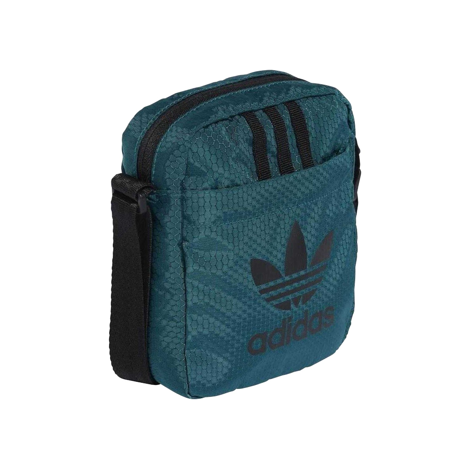 Teal - Side - Adidas Adicolor Archive Logo Shoulder Bag