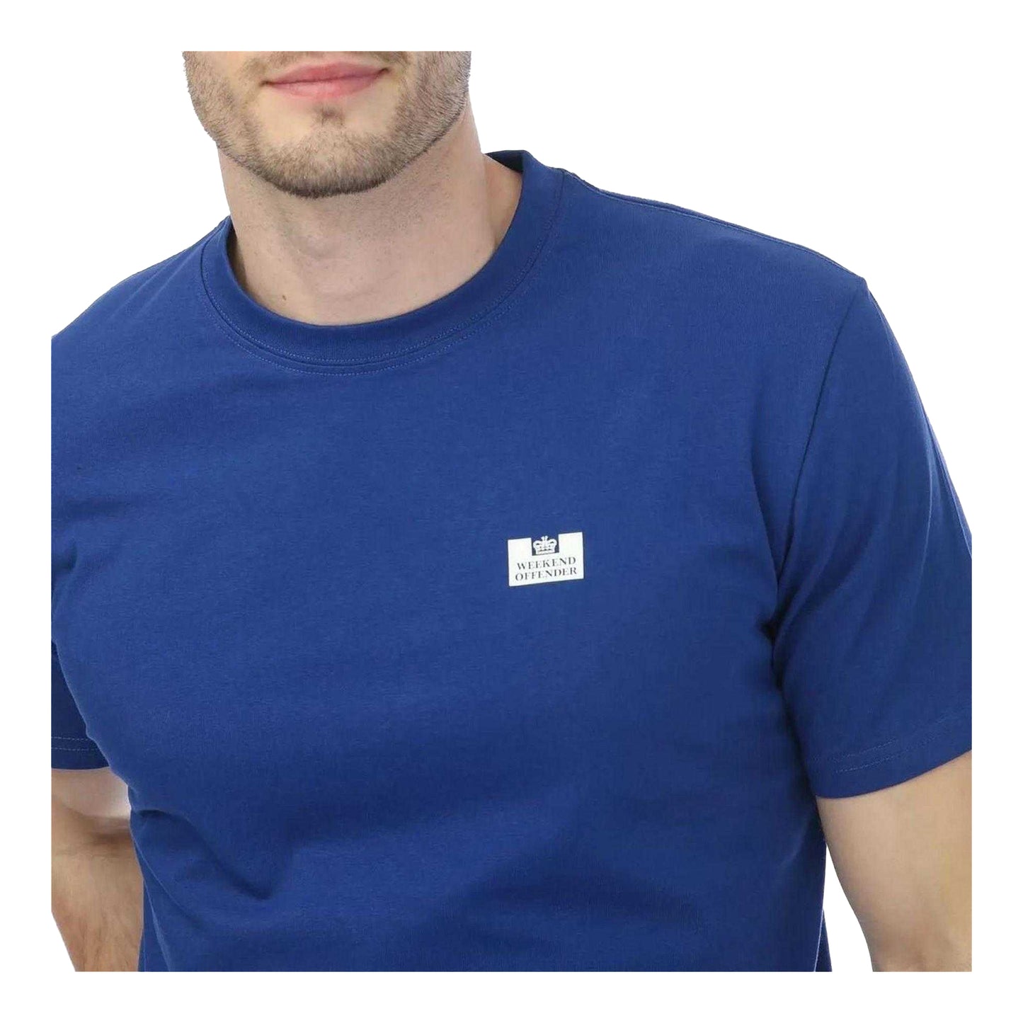 Royal Blue - Side - Weekend Offender Mens Bridgetown Cotton T-Shirt
