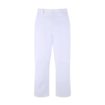 White - Front - Off White Mens Carpenter Cotton Blend Trousers