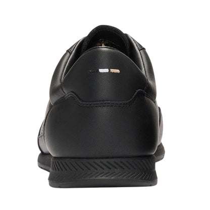 Black - Back - Boss Mens Nitan Leather Trainers