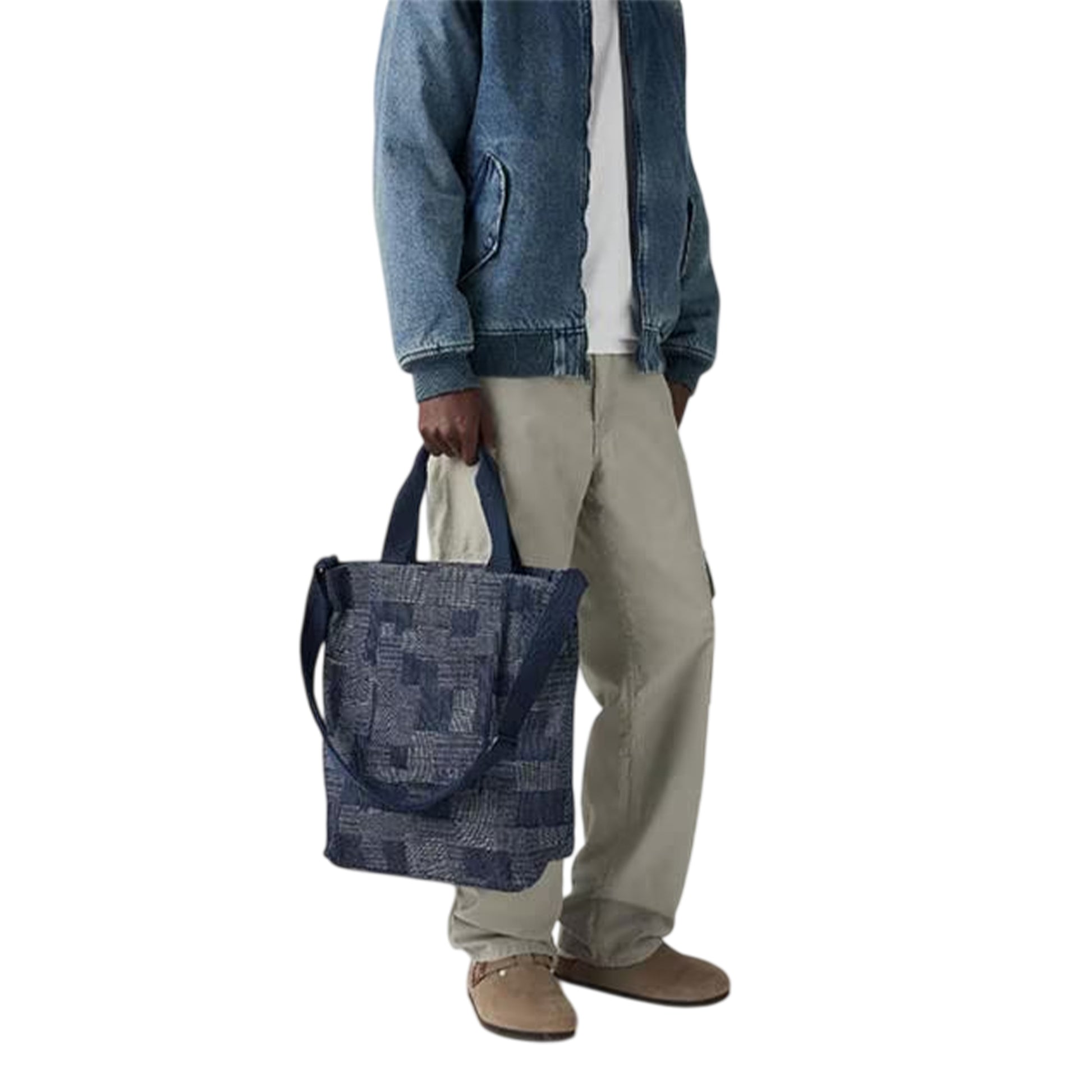 Dark Denim - Lifestyle - Levis Icon Patchwork Denim Tote Bag