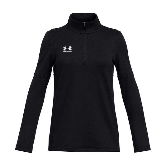 Black - Front - Under Armour Childrens-Kids Challenger Lightweight Midlayer