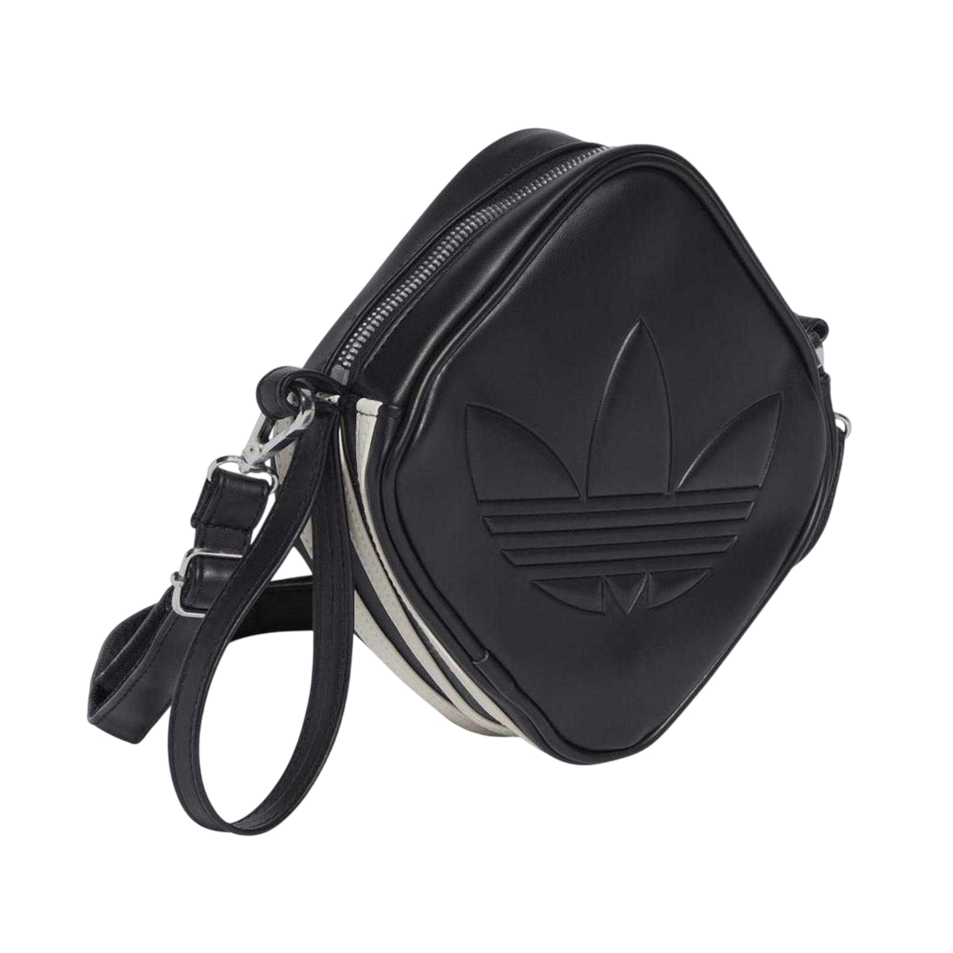 Black - Side - Adidas Originals Logo Crossbody Bag