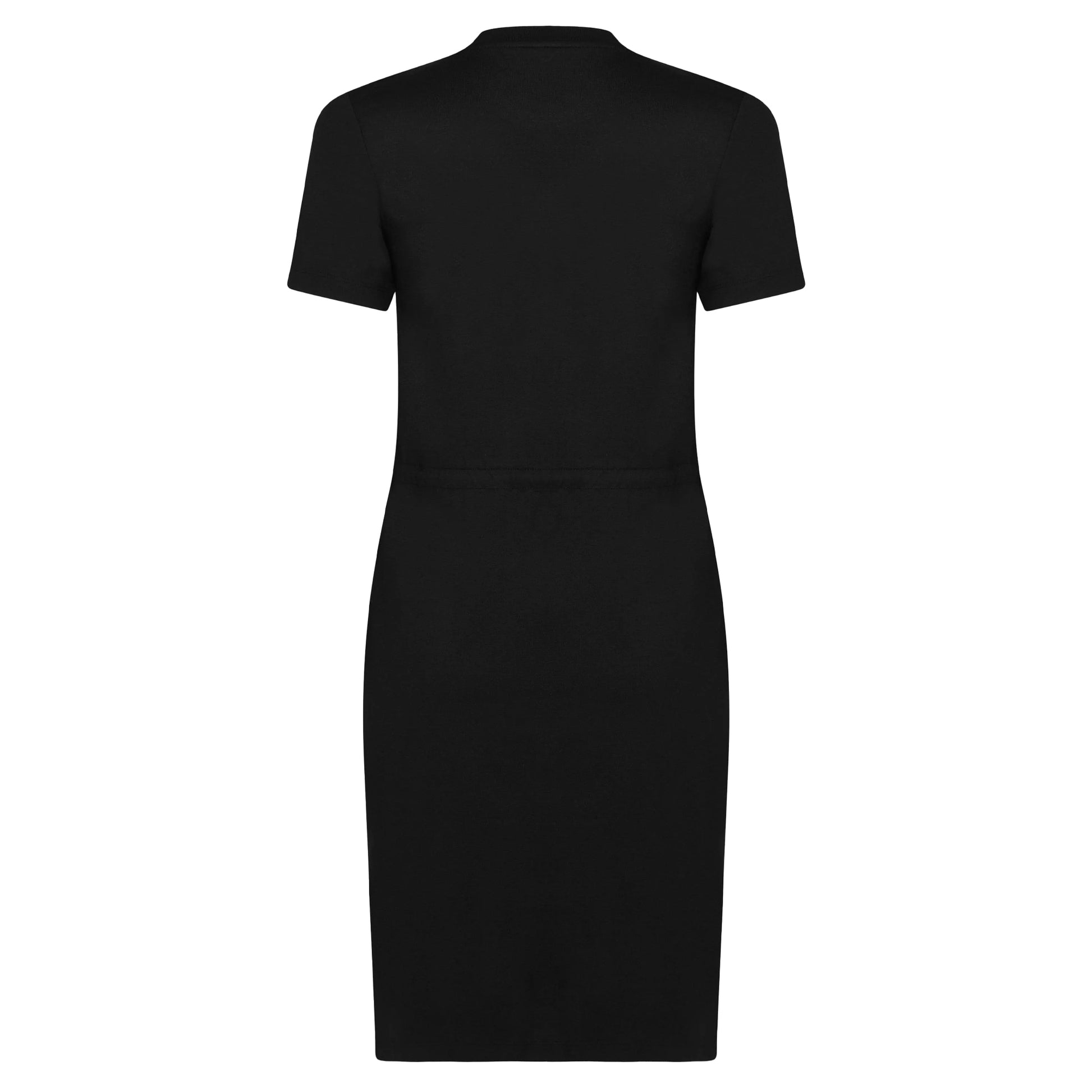 Black - Back - Superdry Womens-Ladies Drawstring T-Shirt Dress