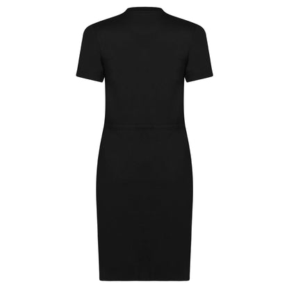 Black - Back - Superdry Womens-Ladies Drawstring T-Shirt Dress