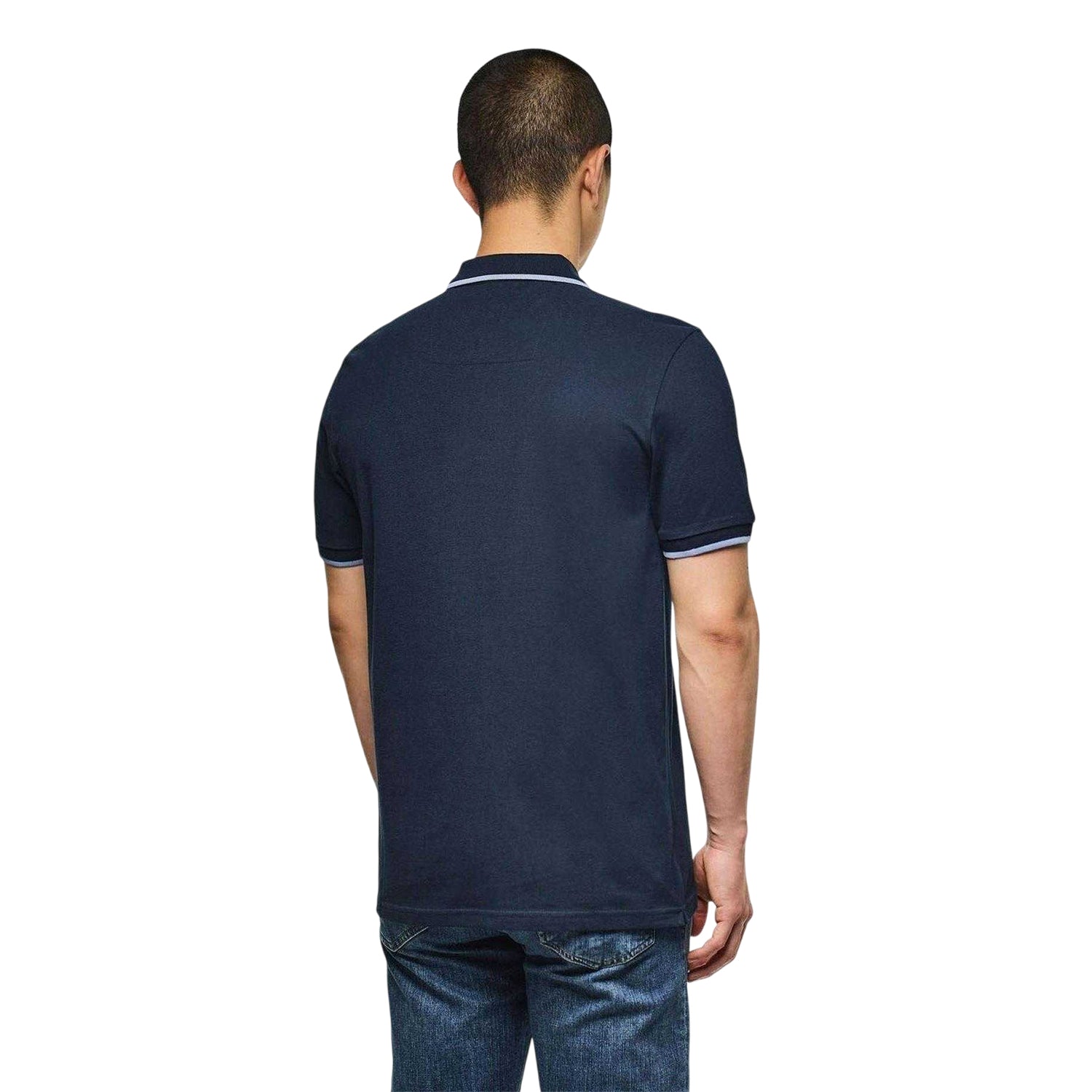 Navy - Back - Weekend Offender Mens Polo Shirt