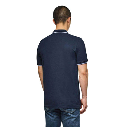 Navy - Back - Weekend Offender Mens Polo Shirt