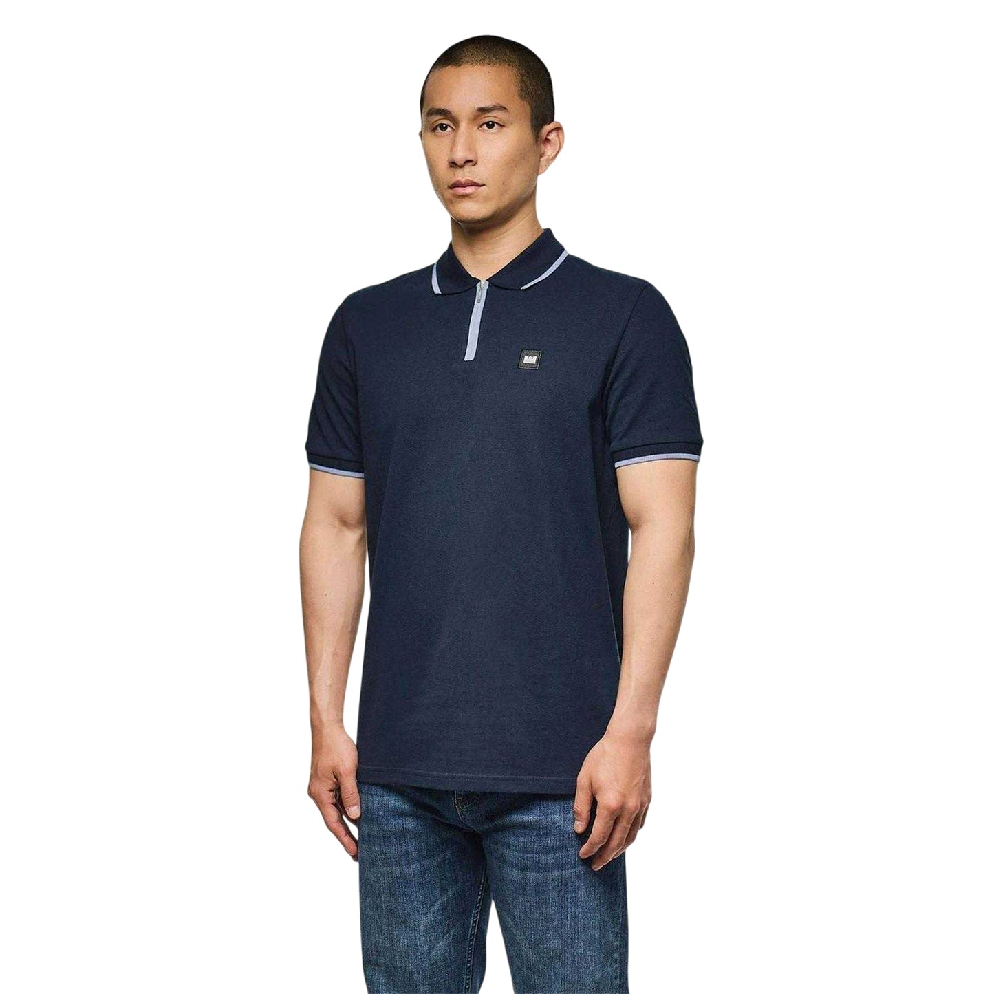 Navy - Side - Weekend Offender Mens Polo Shirt