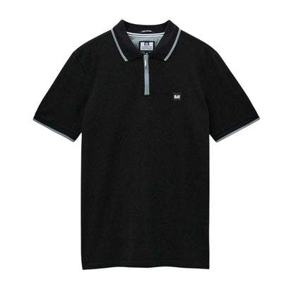 Black - Front - Weekend Offender Mens Polo Shirt