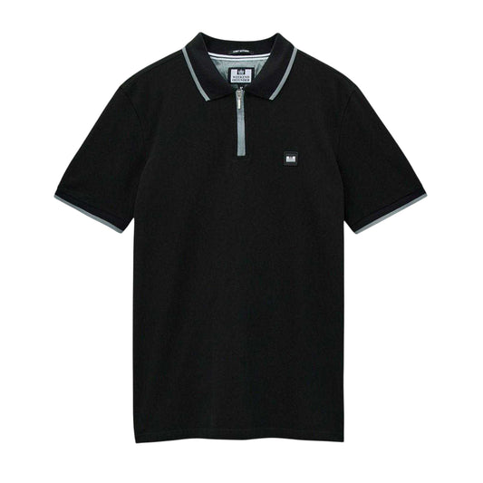 Black - Front - Weekend Offender Mens Polo Shirt