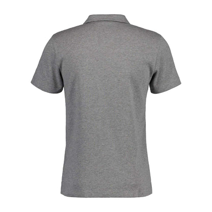 Grey - Back - Gant Mens Short-Sleeved Polo Shirt