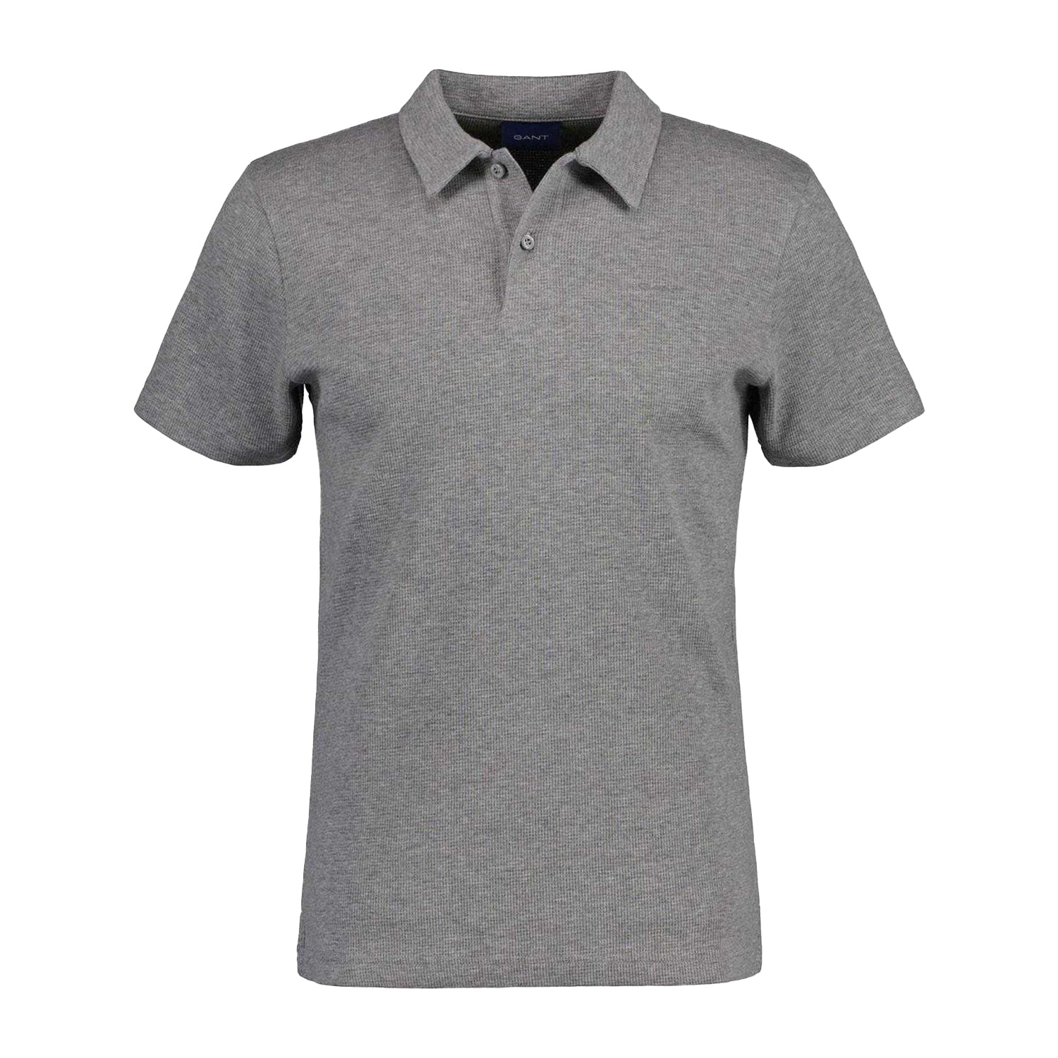 Grey - Front - Gant Mens Short-Sleeved Polo Shirt