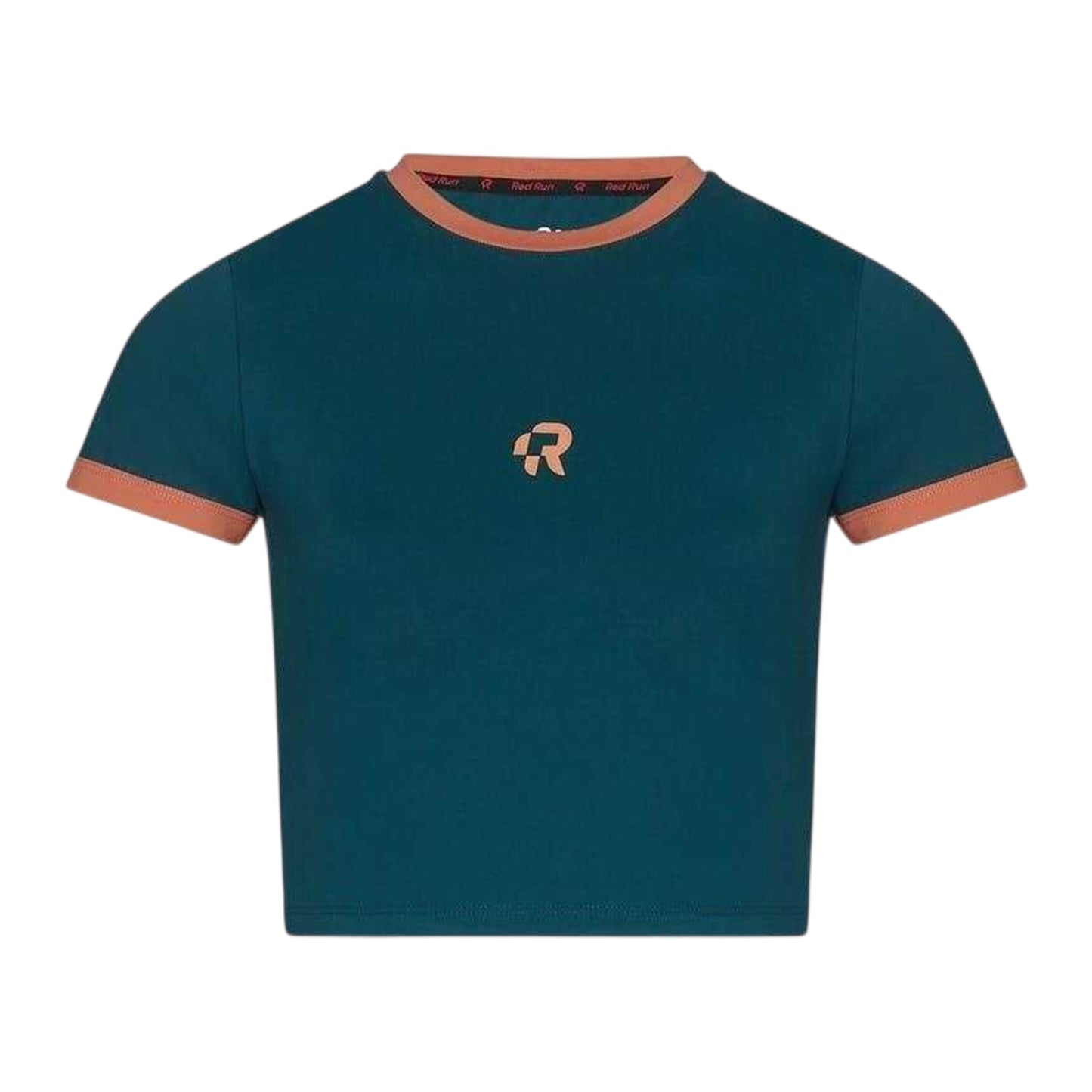 Green - Front - Red Run Womens-Ladies Crop Top