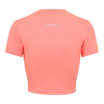 Salmon - Back - Red Run Womens-Ladies Crop Top