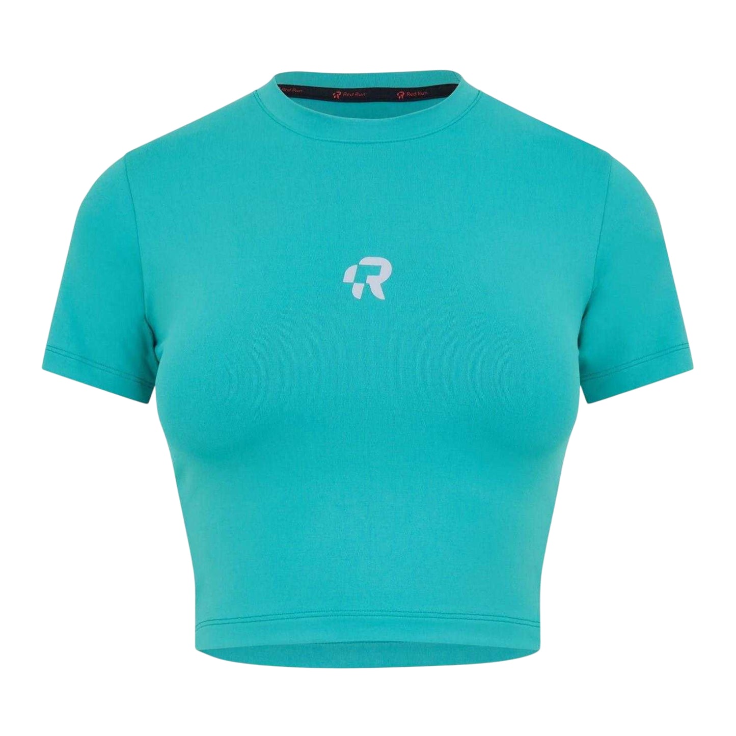 Earth Green - Front - Red Run Womens-Ladies Crop Top