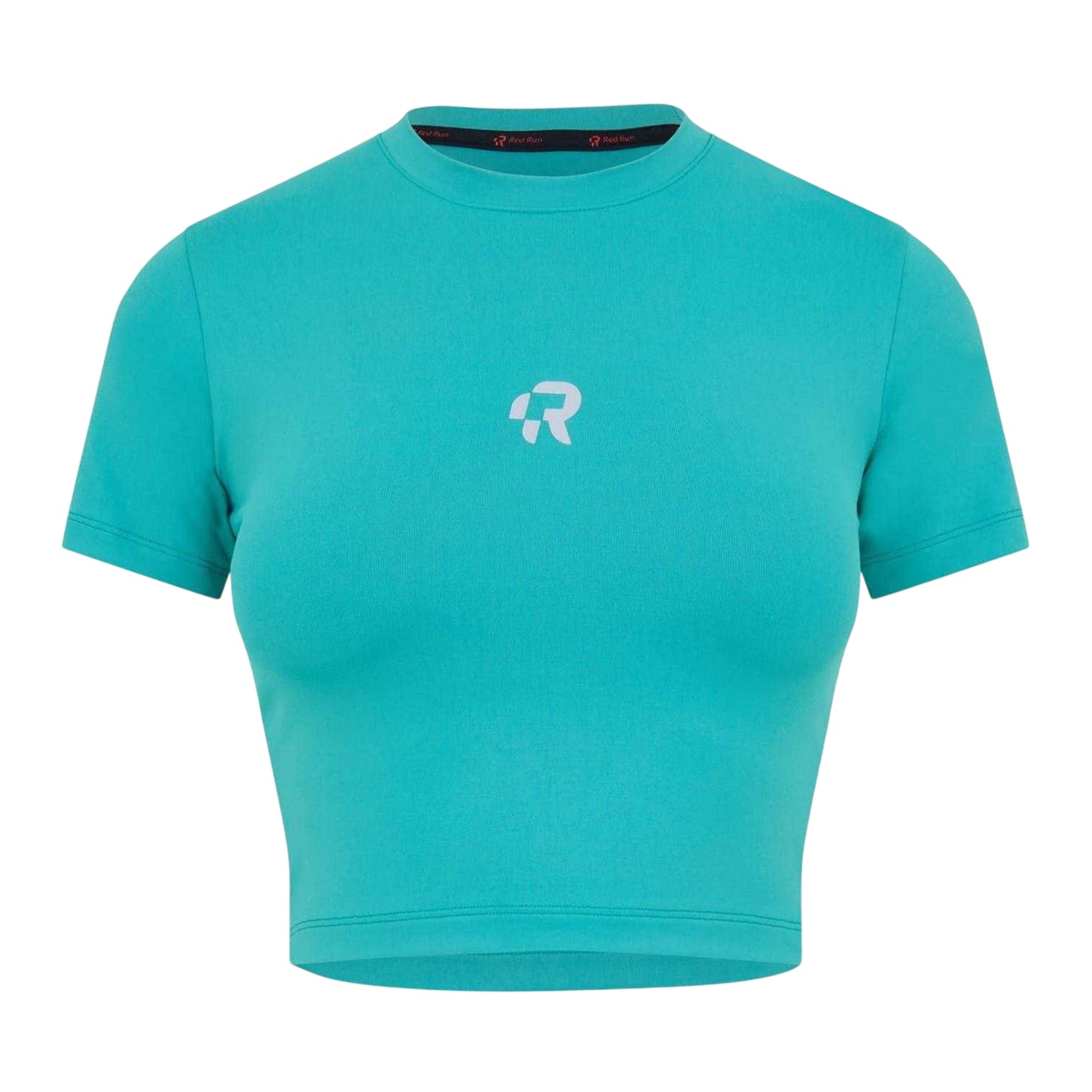 Earth Green - Front - Red Run Womens-Ladies Crop Top