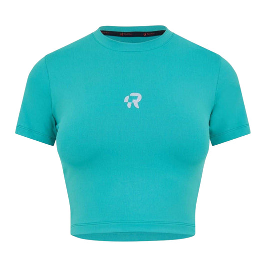 Earth Green - Front - Red Run Womens-Ladies Crop Top