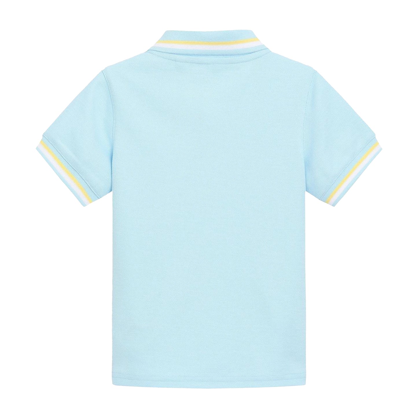 Powder Blue - Back - Slazenger Childrens-Kids Cotton Blend Short-Sleeved Polo Shirt