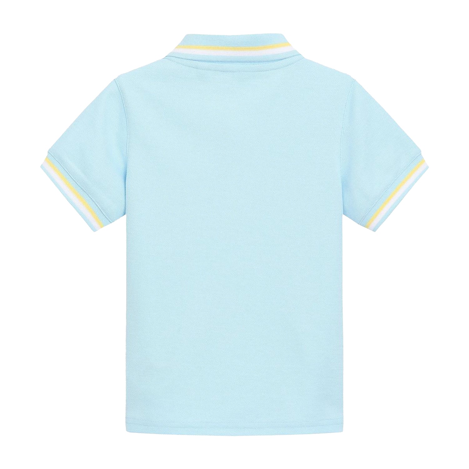 Powder Blue - Back - Slazenger Childrens-Kids Cotton Blend Short-Sleeved Polo Shirt