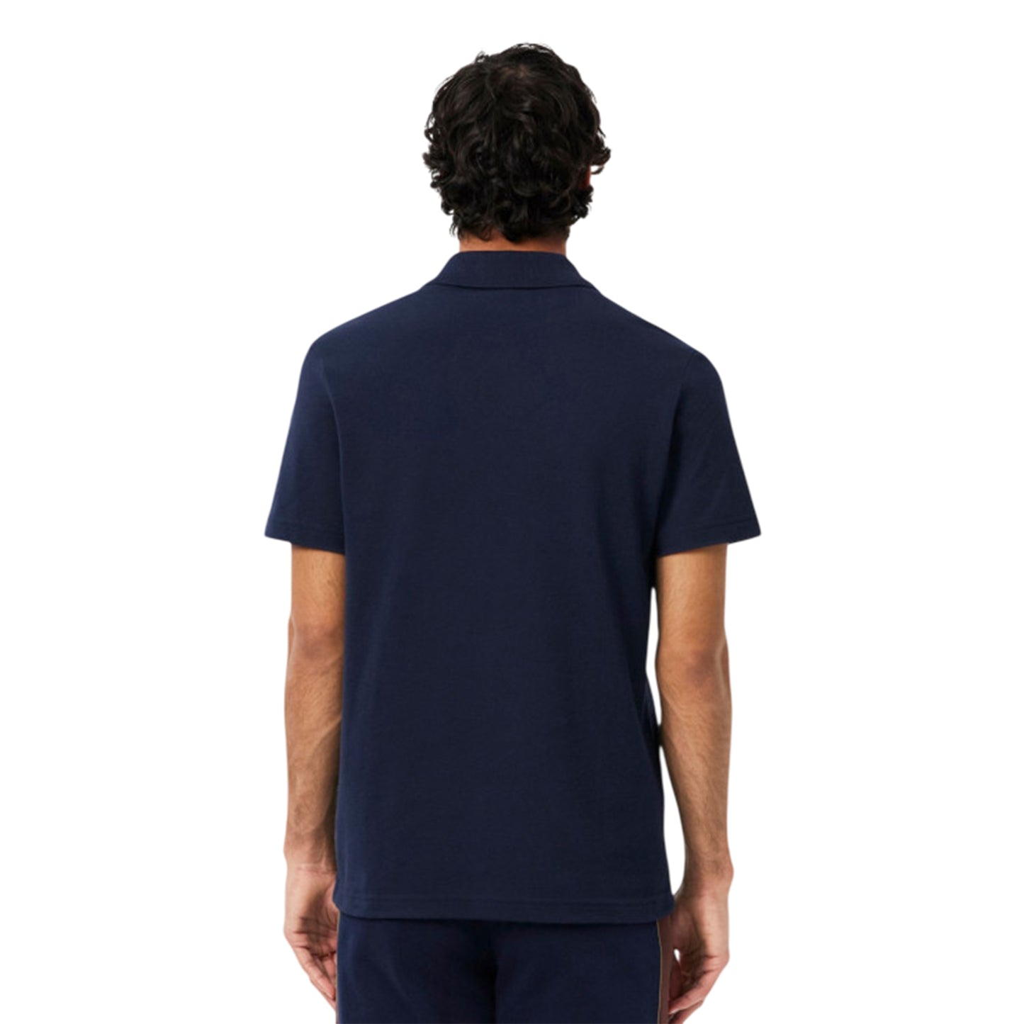 Navy - Back - Lacoste Mens Colour Block Polo Shirt