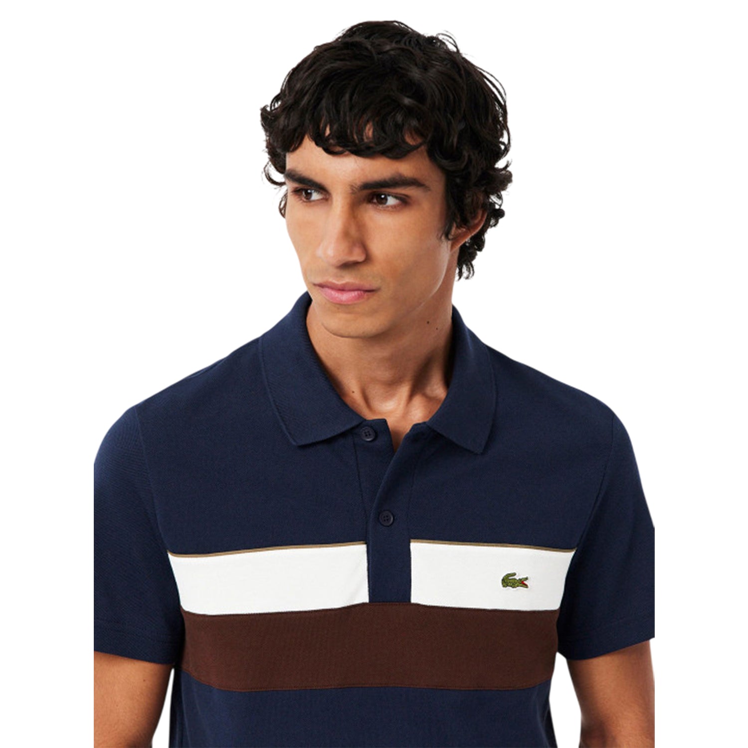 Navy - Lifestyle - Lacoste Mens Colour Block Polo Shirt