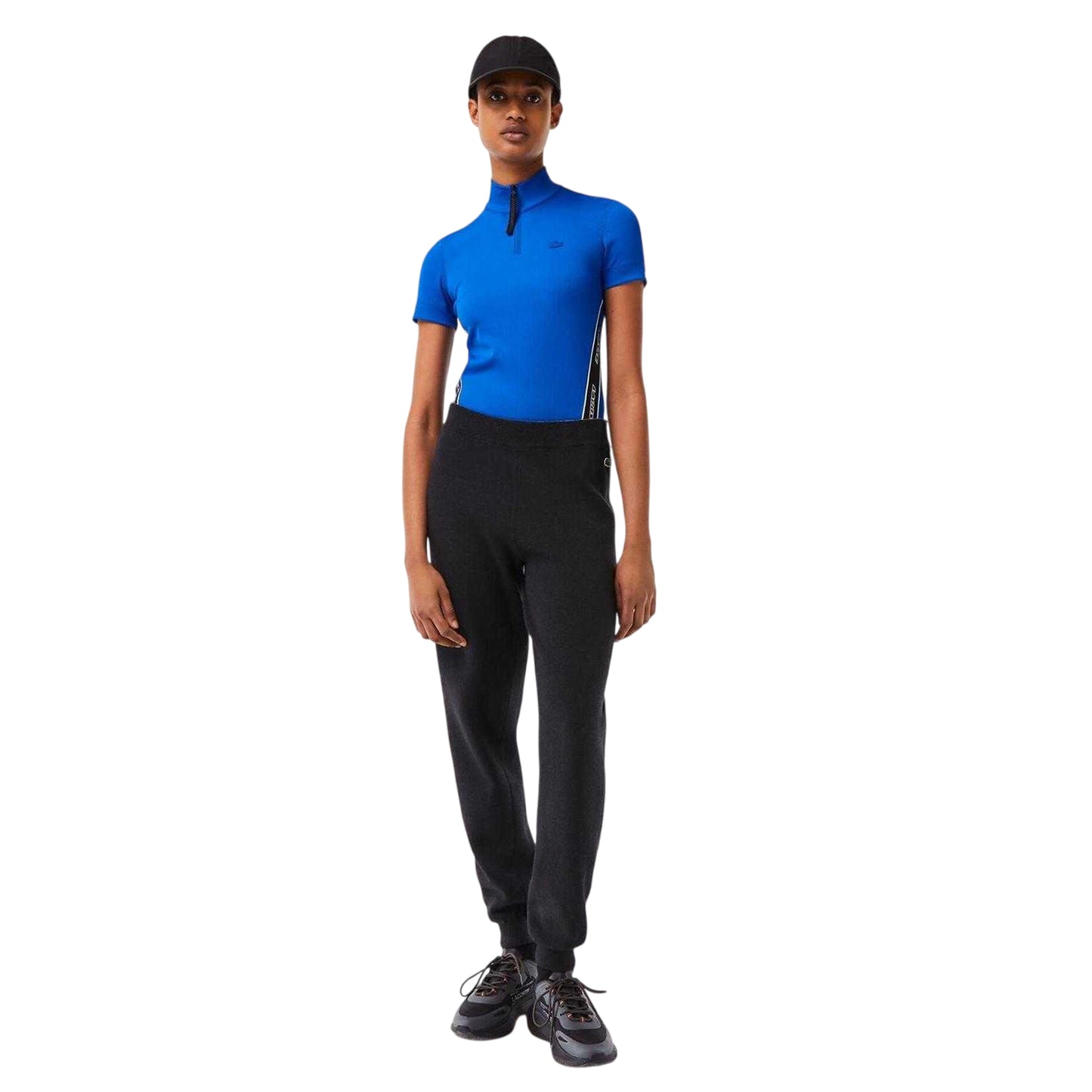 Marina Blue - Back - Lacoste Mens Zip Neck Polo Shirt
