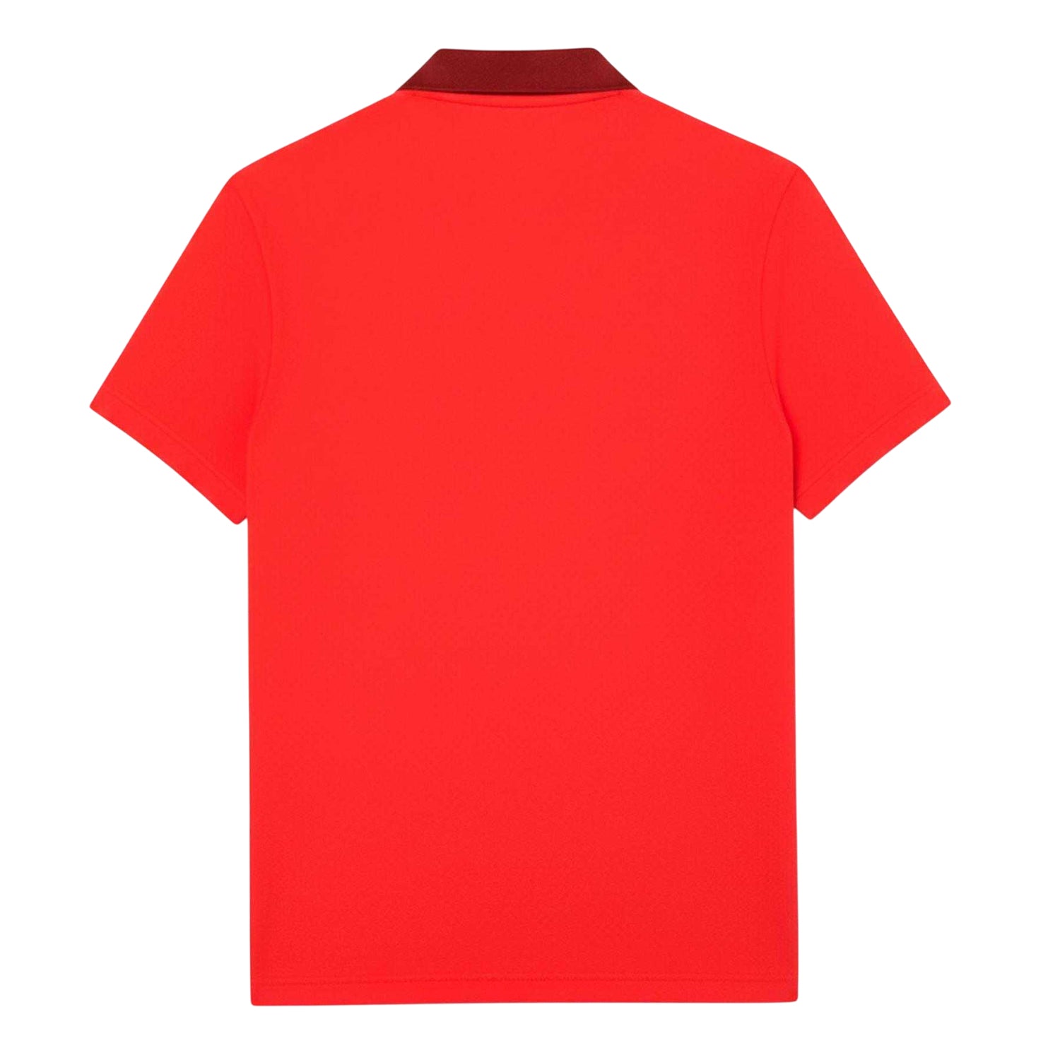 Red - Back - Lacoste Mens Novak Djokovic Regular Short-Sleeved Polo Shirt