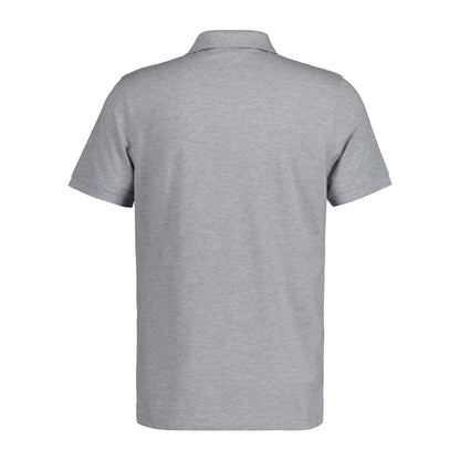 Grey - Back - Gant Mens Shield Short-Sleeved Polo Shirt