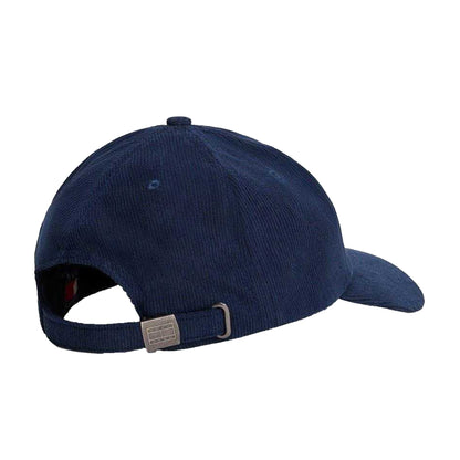 Dark Navy - Back - Tommy Hilfiger Mens Logo Cord Dad Hat
