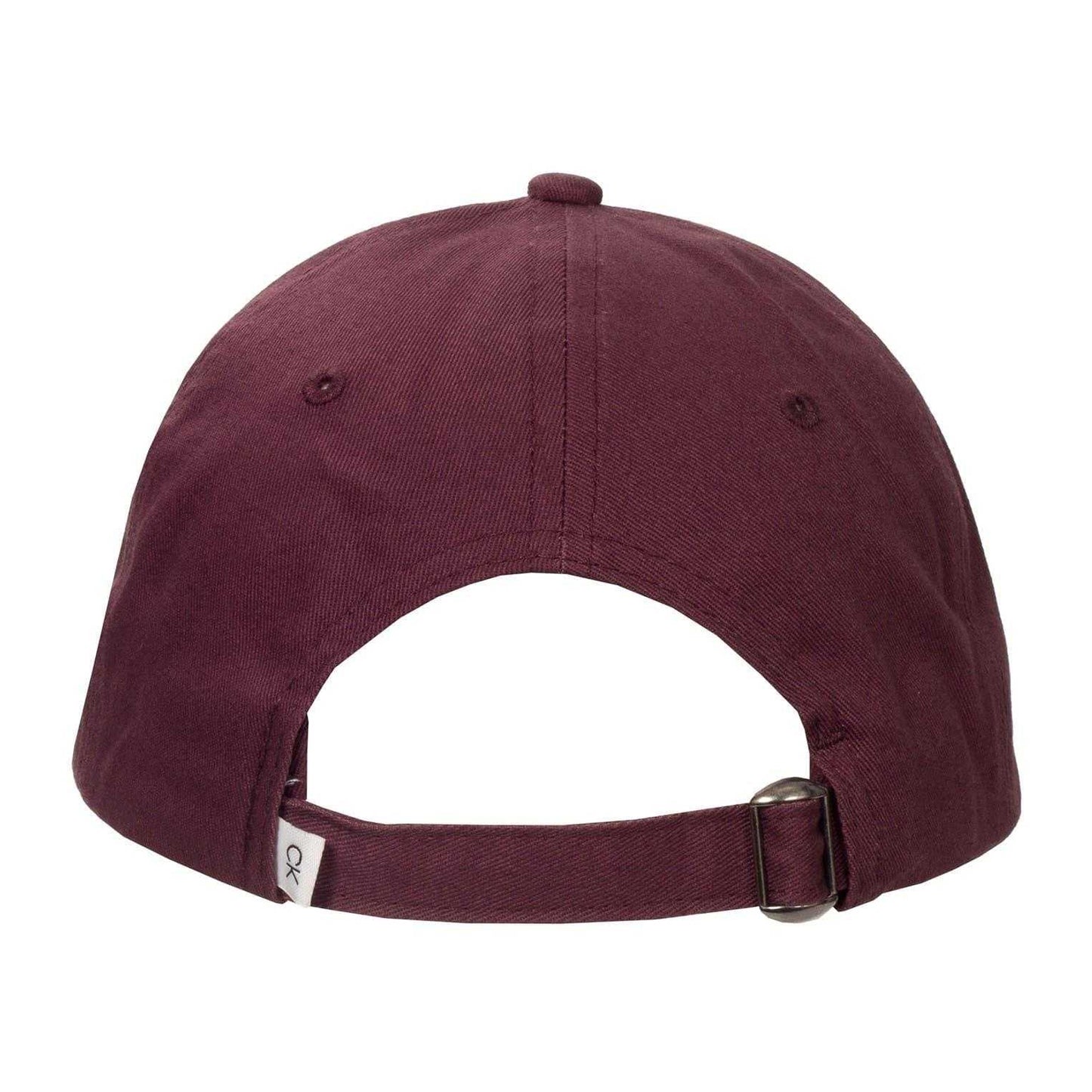 Maroon - Back - Calvin Klein Mens Logo Curved Peak Golf Dad Hat