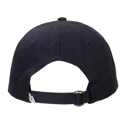 Navy - Back - Calvin Klein Mens Logo Curved Peak Golf Dad Hat