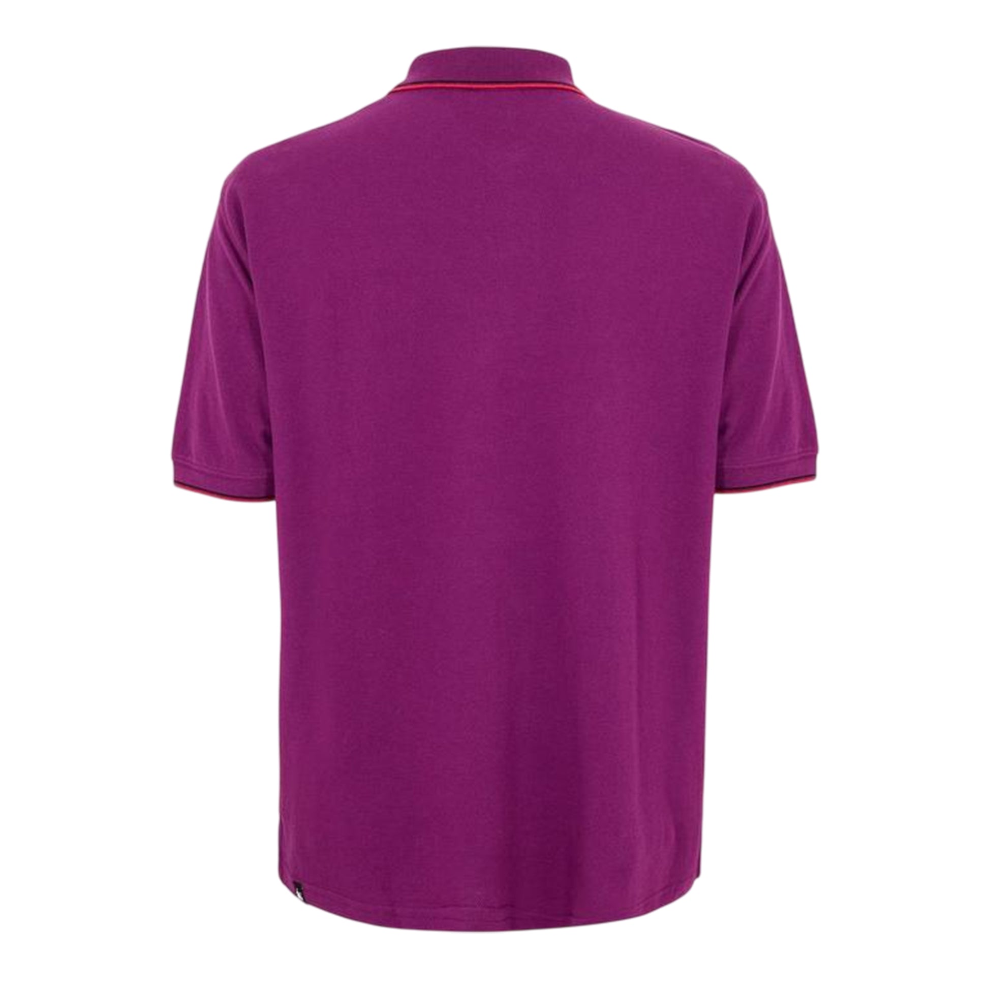 Plum - Back - Money Mens Patch Polo Shirt