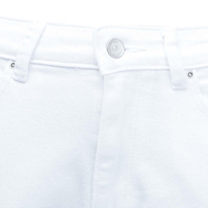 White - Lifestyle - Only Womens-Ladies Emily High Waist Straight Jeans