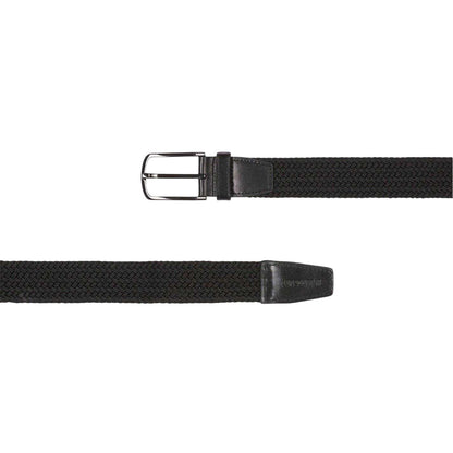 Jet Black - Back - Lyle & Scott Braided Woven Belt