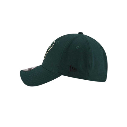 Dark Green - Side - Milwaukee Bucks Unisex Adult New Era 9Fifty Logo Baseball Cap