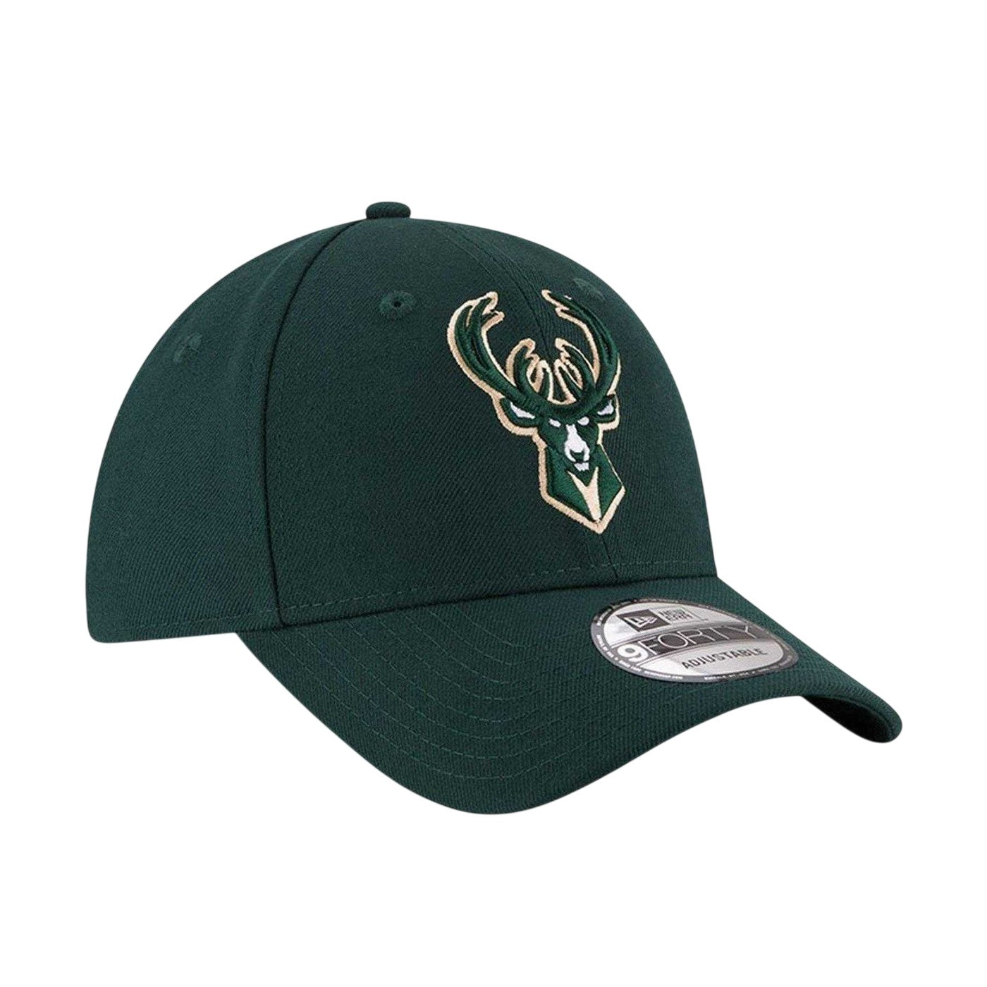 Dark Green - Pack Shot - Milwaukee Bucks Unisex Adult New Era 9Fifty Logo Baseball Cap