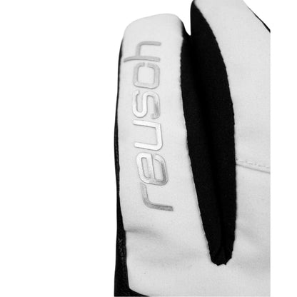 White-Black - Side - Reusch Unisex Adult Tessa Colour Block Ski Gloves