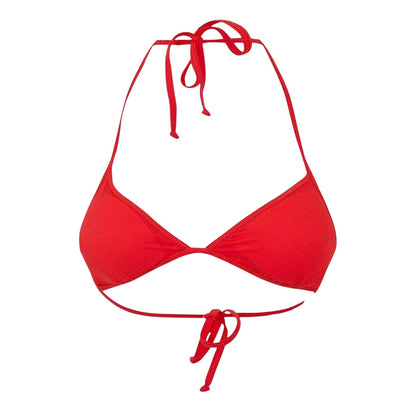 Red - Back - Diesel Womens-Ladies Striped Bikini Top