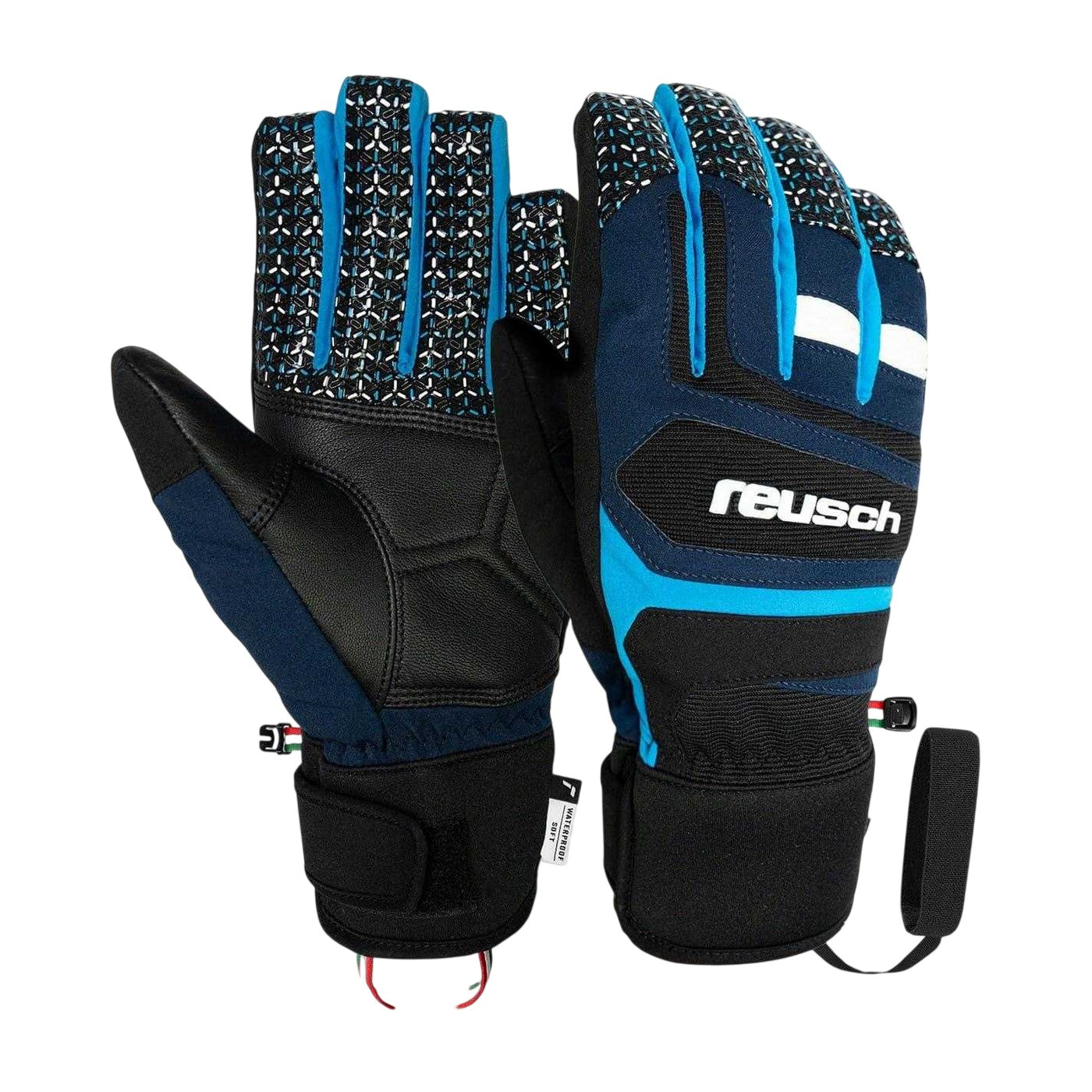 Blue - Side - Reusch Mens Logo Ski Gloves